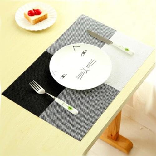 New Fashion PVC Dining Table Placemat Europe Style Kitchen Tool Tableware Pad Coaster Coffee Tea Place Mat SCVD889