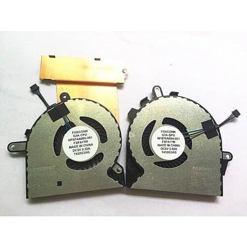 SSEA New CPU GPU Cooling Cooler Fan for HP OMEN 15-CE 17-AN TPN-Q194 NFB74A05H-001 NS75B00-16M02 NS85B00-16M03 NFB76A05H-001