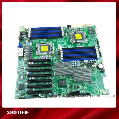 Original Server Motherboard For Supermicro X8DTH-IF X5520 LGA-1366 7*PCI-E Good Quality