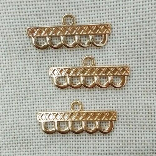 Pendants bails connector tassel necjlace clasp hooks charms 5 strands row toggle multilayer filigree findings loops steampunk