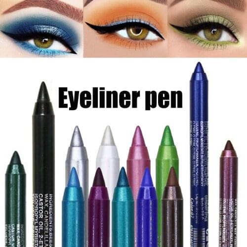Waterproof Eyeliner Pencil Professional Makeup Sweat Resistant Not Blooming Long Lasting Eyeliner Gel Make Up Tools 5/10 Colors