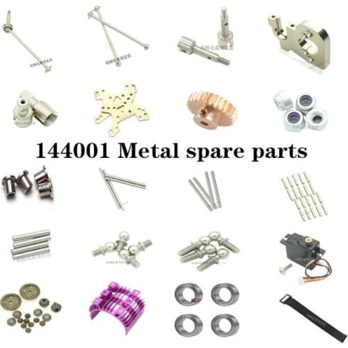 WLtoys 144001 RC car parts receiver Charger Servos gear tire Shock absorber car shell Cardan shaft C Seat Dog bone