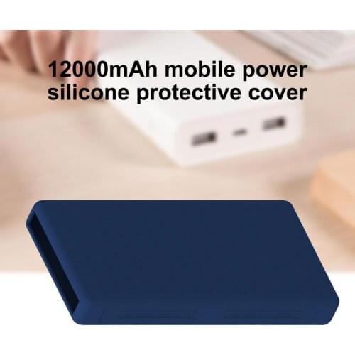 Protective Case Dirt-resistant Solid Color Design 12000mAh CP12S Silicone Mobile Power Cover for Huawei Glory Power Bank