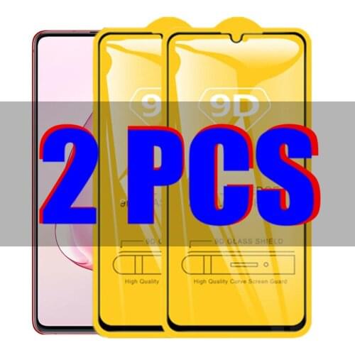 2Pcs 9D Glass For Samsung Galaxy Note 10 Lite Protective Glass on the For Samsung Note10 lite A81 M60S Screen Protector Film