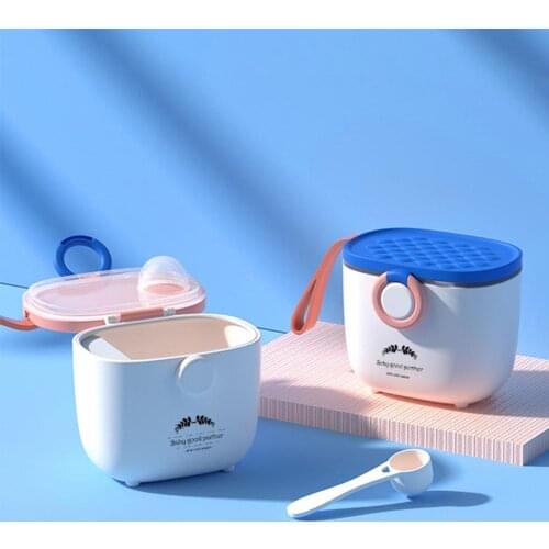 2Pcs/Set BOOKY Portable Snack Dish Handle Design Multifunctional Portable Baby Milk Powder Dispenser Food Container for Home