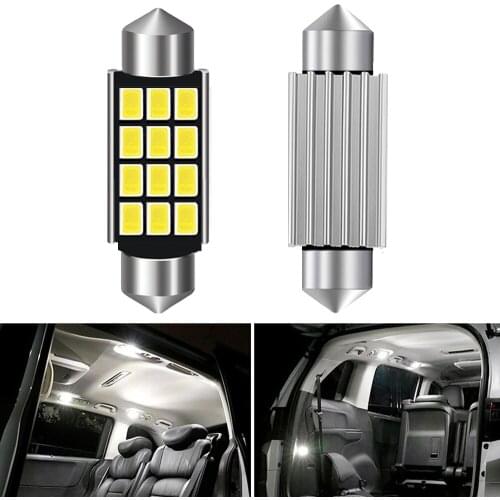 2X Super Bright C5W Festoon 31mm 36mm 39mm 42mm C10W 2835 LED Bulb Car Dome Light Canbus Auto Interior Reading Lamp White