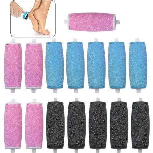 5pcs/Lot Replacement Roller Heads For Velvet Smooth Electric Foot File Pedicure Machine Dead Skin Callus Remover Foot Care Tool
