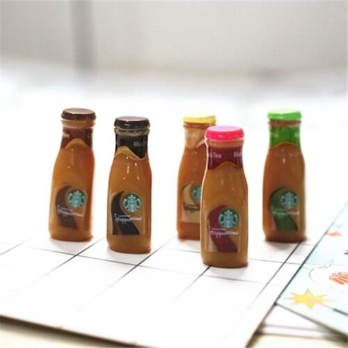 5PCS doll house miniature bo11 mini coffee bottle drink simulation kitchen food BJD doll 1/6 doll miniature toy doll accessories