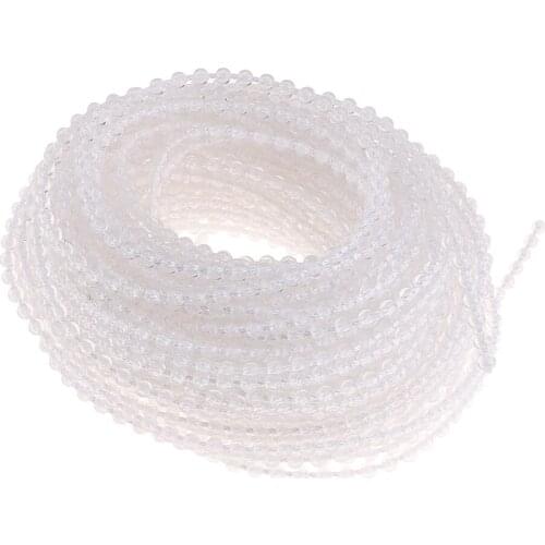 6.56ft Length Roller Blind Shade Clear Plastic Bead Beads Beaded Chain x 1