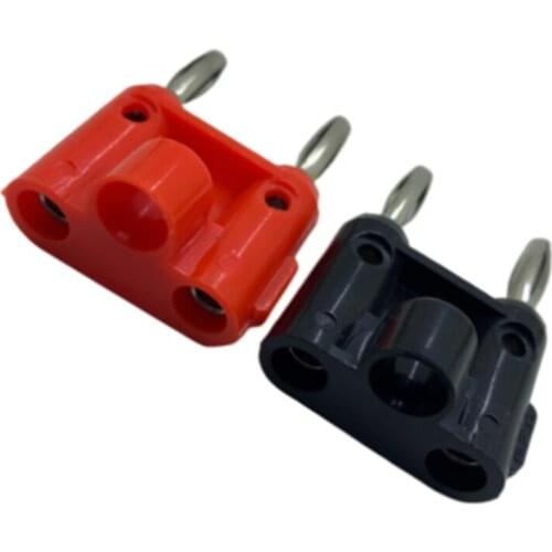 6PCS Ouble Row Audio Lantern Cross 4mm Banana Connector for Speaker Plug Adapter Multimeter Instrument Test High Current Voltmet
