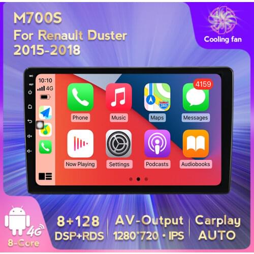 6G 128G Android 11 Car Multimedia Radio Player For Renault Dacia Duster Arkana 2015 2016 2017 2018 GPS Stereo DSP Carplay OBD BT