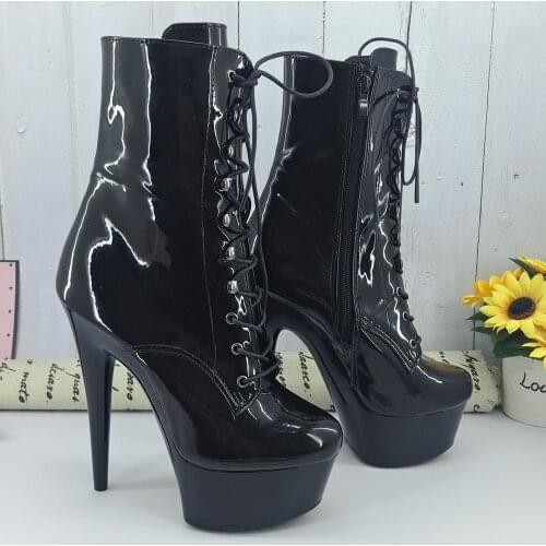 Leecabe Suede Upper Color 15CM/6Inch Womens Platform Sandals party High Heels Shoes Pole Dance bootie