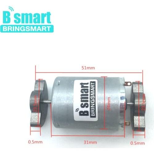 Bringsmart High Speed 6000rpm Strong Vibration 6V 12V 24V DC Vibration Motor For Micro Massage Motor R370 Double Sector Head