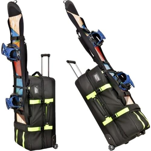 Ski Trolley Case Ski Luggage With Wheels \ Can Insert Skis/snowboard a7357