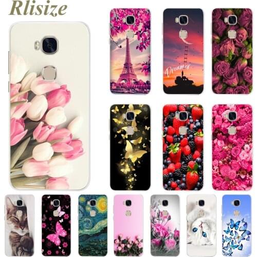 Phone TPU Case For Huawei Honor 5X 5 X GR5 KIW-L21 5.5" Soft Silicone Back Cover Cases for Huawei GR5 Honor 5X Phone Coque Shell