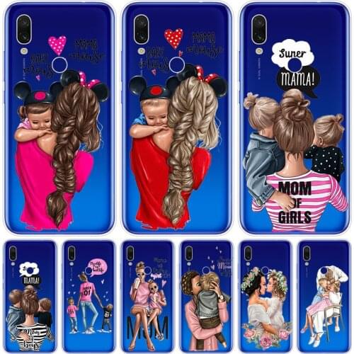 Baby Mom Girl Silicone Case for Xiaomi Redmi K20 5X 6X Play A1 A2 8 Lite 7A 6A S2 Y2 Y3 Note 4X 5 6 7 Pro F1 Soft Cover