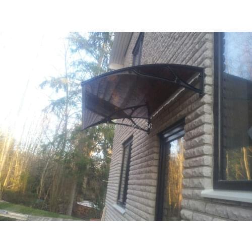 DS80100-A,depth 31.50inches,width 39.37inches.80x100cm.aluminum bracket pc awning for door,with UV coated pc awning for door