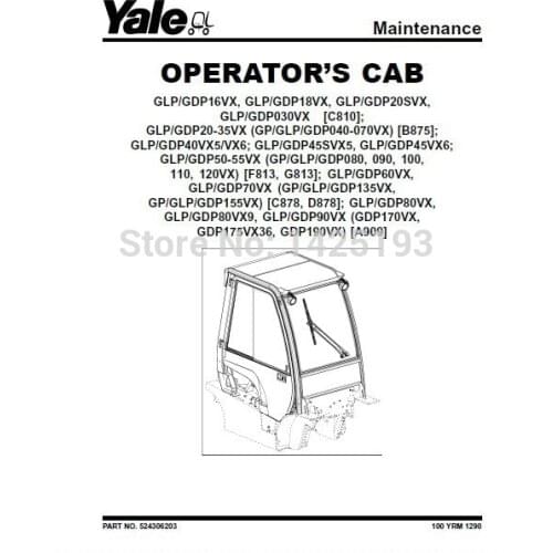 Yale Service Manuals 2014