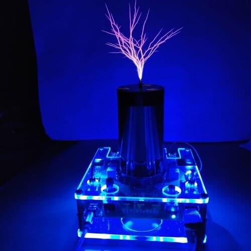 Tesla Coil High Voltage Arc Artificial Lightning Generator Plasma Speaker AC-E105