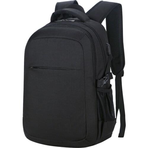 Korean business casual backpack men and women couples USB charging computer backpack