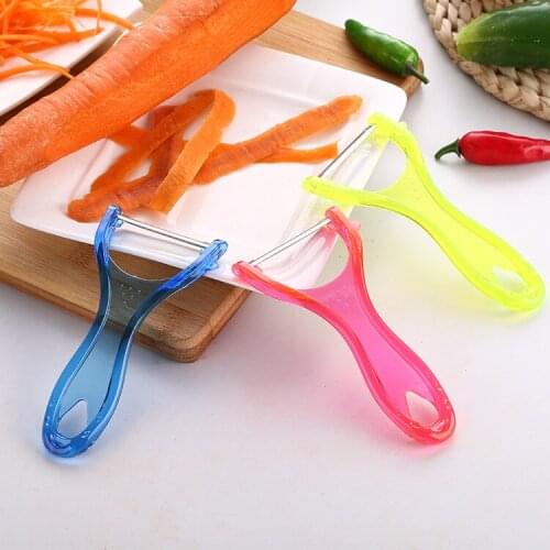 Creative Transparent Candy Colored Fruit Peeler Kitchen Tools Fruit Peeler Crystal Fruits Planing Knife