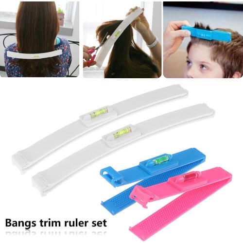 DIY Bangs Hair Trimmer Tail Ruler Liu Hai Ruler Professional Hairdressing Cutting Scissor Barber Accessories