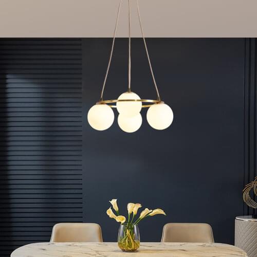 Lustre Hanging LED Chandelier Nordic Modern Design Decorative Luminaire For Living Room Dining Room Bedroom Hotel Bar Gold Lamp