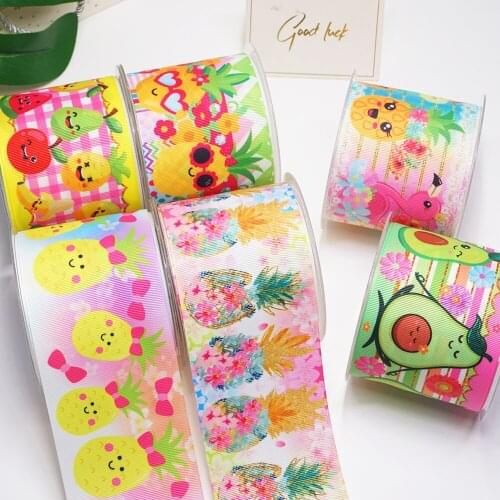 DIY Handmade Materials Printed Grosgrain Ribbon 50 Yard Per Size 55525