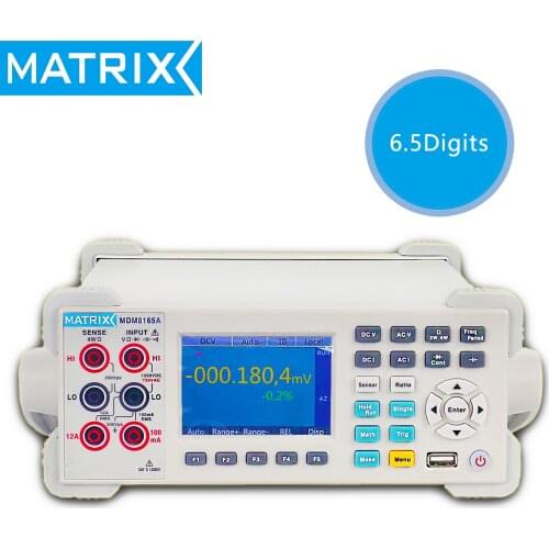 MATRIX Digital Multimeter DMM Benchtop Tester High Precision 6.5 Digit with Capacitance Measurement MDM-8165A