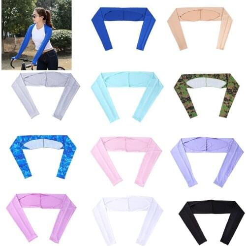 Women Shawl Cuff Gloves Golf Shawl Sleeves Ice Silk Sunscreen Sleeves Summer Uv Protection Clothing For Outdoor Activity
