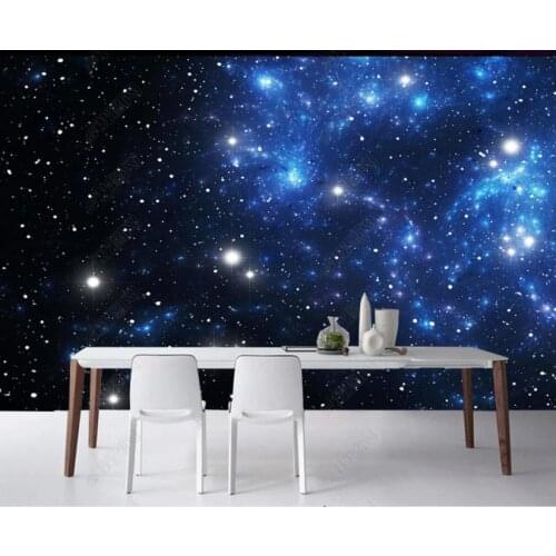 Custom wallpapers 3d ceiling wallpaper for walls 3 d Beautiful starry sky fantasy sky zenith painting ceiling background wall