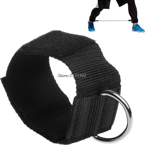 D-ring Ankle Anchor Strap Belt Multi Gym Cable Attachment Thigh Leg Pulley Strap Lifting Fitness Exercise Training Equipment