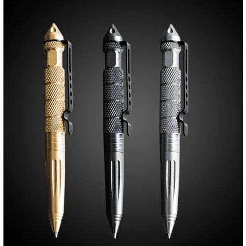 Tool Pens Multi-functional Pen Tactical Tungsten Steel Rotating Unisex Tool Pen Window Glass Metal Ballpoint Multifunctional