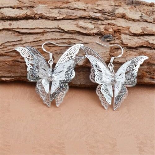 Stud Beautiful Earrings Butterfly Earrings For Women Exaggerated Ear Earrings Nice Ladies Earring