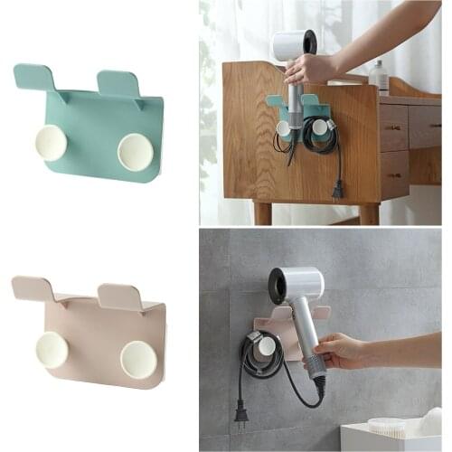 Bathroom accessories Storage Rack Hair dryer bracket For Home Hotel Dormitory Hanging Hook Wall-mounted Kitchen Bathroom Shelf