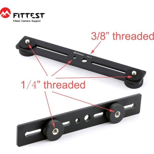 Camera Photography Studio Extension Plate 300mm Flashlight Fill Light DC Monitor Stand 1/4'' Tripod Mount