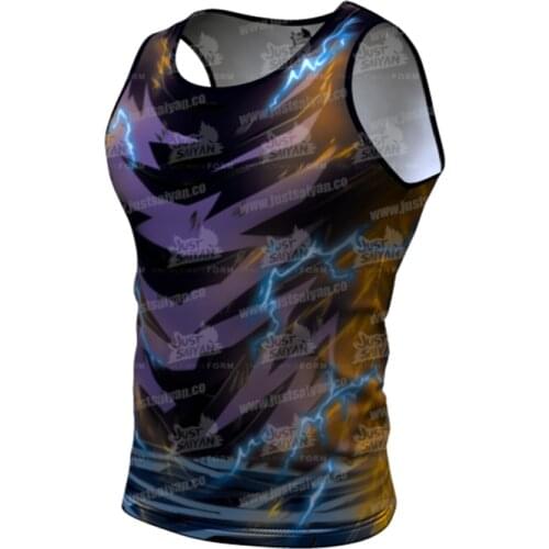2021 3D Men Anime vest Comics Compression Tops Harajuku Cosplay Anime character Tee Fashion quick dry tight sport vest
