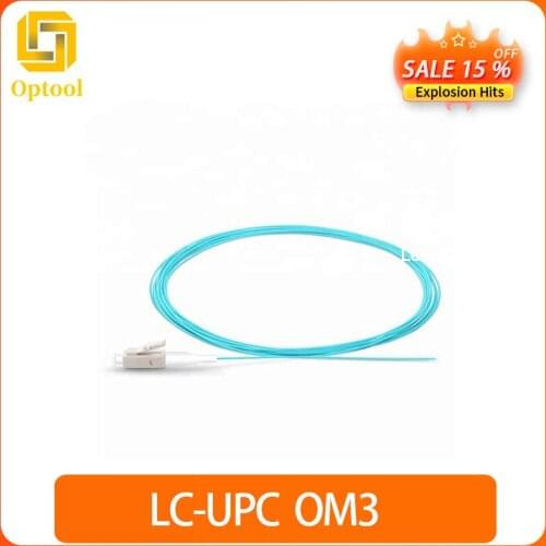 30pcs multimode LC UPC om3 50/125 fiber optic pigtail Free shipping Buy more and save more