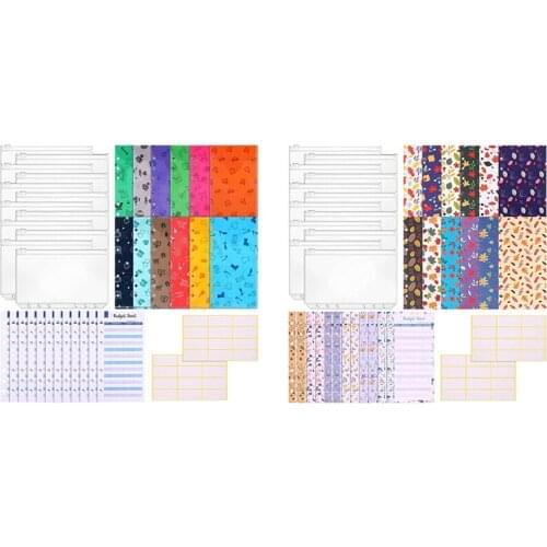 36Pcs Of A6 Binder Budget Cash Envelope System Budget Planning Notepad,For School Use And Travel Managers