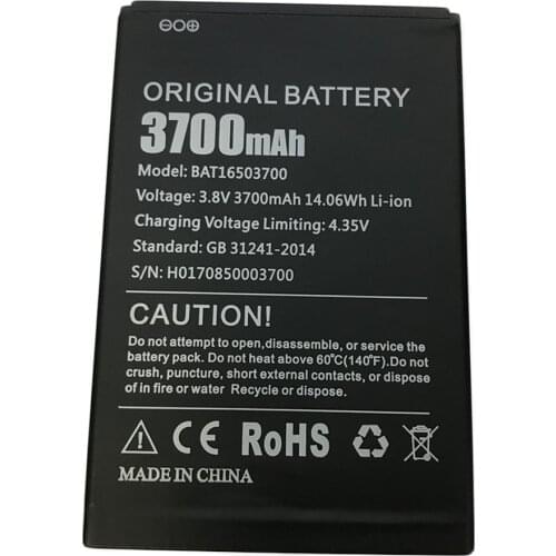 2pcs/lot 3700mAh BAT16503700 Battery For Doogee X7 Pro for Doogee X7 Batterie