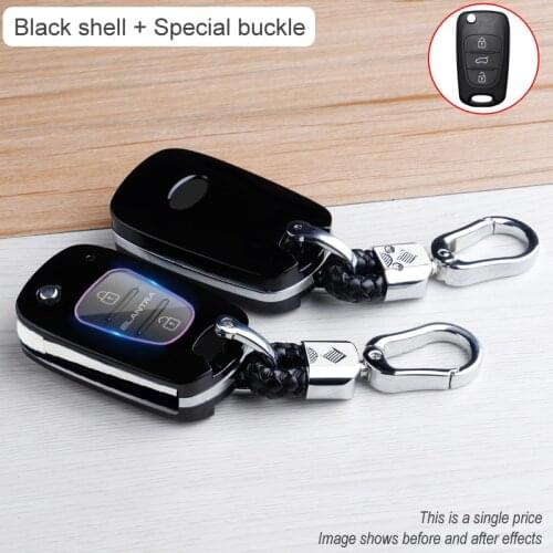 Carbon Fiber Car Smart Key Cover Case Fob For Hyundai i20 i30 ix35 Solaris Elantra Accent Kia Ceed K2 K5 Sportage Accessories