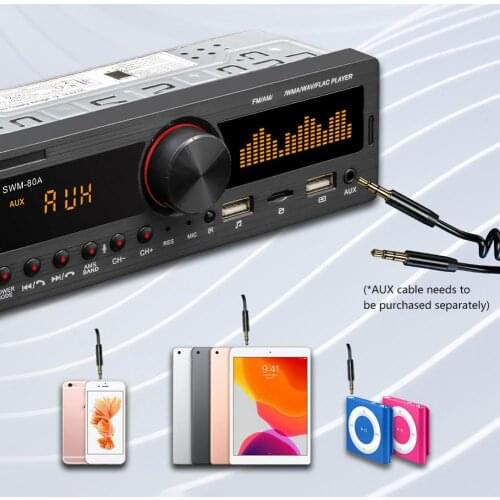 Car Stereo Audio FM AM AUX RCA U Disk Card Reading Car Radio Player Dual USB luetooth Hands-free Card Insert Radio MP3 Player