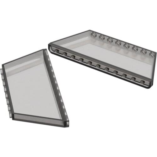 BuildMOC 19212 Large trapezoidal glass 1x12x4 (top 8) ldd19212 For Building Blocks Parts DIY Educat