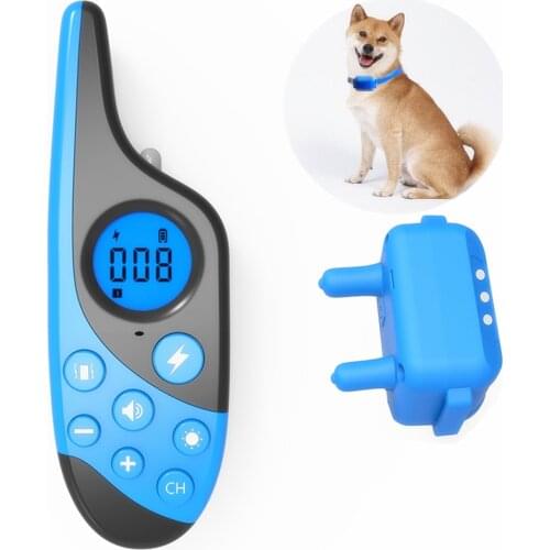 L-668 Dog Training Collar 500M Pet Waterproof Rechargeable Shock Sound Vibration Anti-Bark Remote Control For All Size Dogs