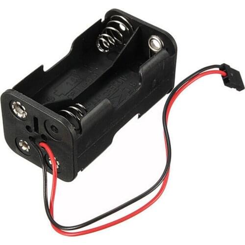 Dual Box 6.0V 4xAA Battery Holder with Futaba Plug For RC Aircraft Car Boat DIY Craft