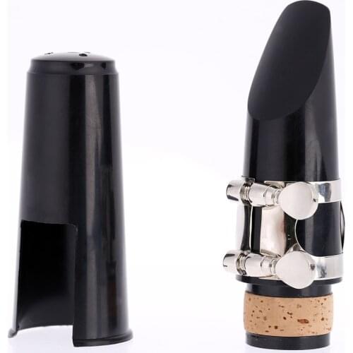 Hot Sale Professional Clarinet Mouthpiece Plastic with Cap Metal Buckle Reed Woodwind Instruments Parts & Accessories