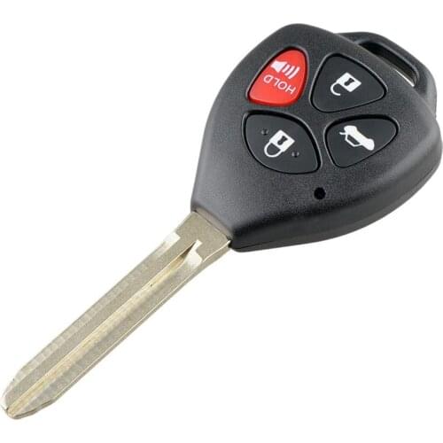 Car Remote Key Shell 4 Buttons Key Fob Case Blank Replacement for Matrix Black with Sufficient Durability and Ruggednes