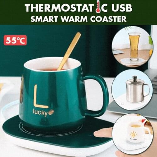 55 Degree Constant Temperature Cup Mats Pad Office Home Coffee Mug Warmer Smart Thermostatic Coasters Mugs and Warmer Cup Pad