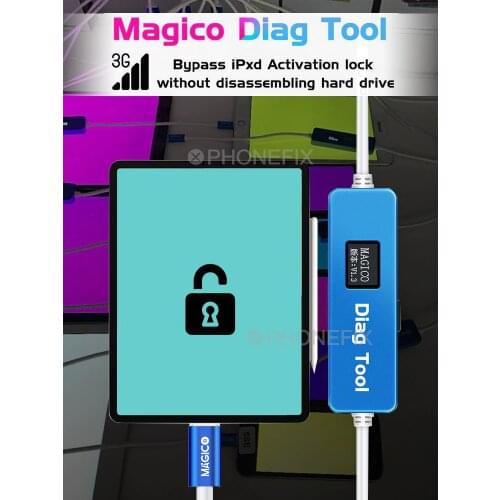 Magico Diag DFU Enter herramienta SE-X de pantalla púrpura para iPhone y iPad reemplazar el Chip de disco duro Unpack WiFi datos