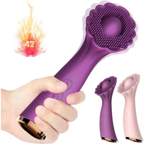 Powerful Clitoris Stimulator Vibrator Silicone Masturbator for Women Adult Sex Toys G-spot Nipple Massager Heating Vibrators Toy